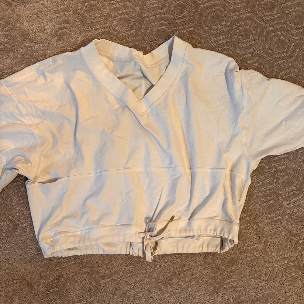 Lululemon cropped cinch waist hoodie